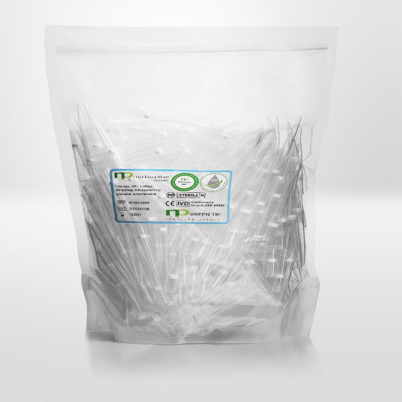 Наконечник Nerbe plus з фільтром 1000 мкл для ПЛР з premium surface